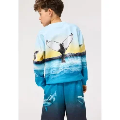 Clearance Monti Sweatshirt Whale Jump Barn Tröjor & Toppar
