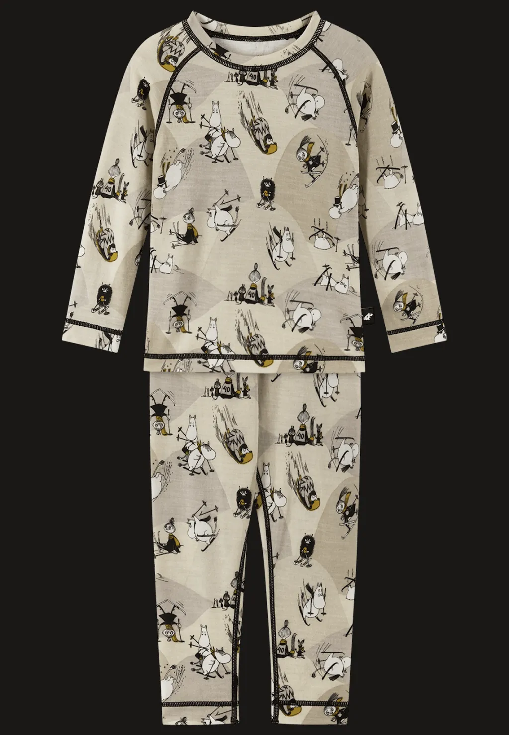 Sale Moomin Trivsam Termisk Uppsättning Sandy Beige Barn Underställ