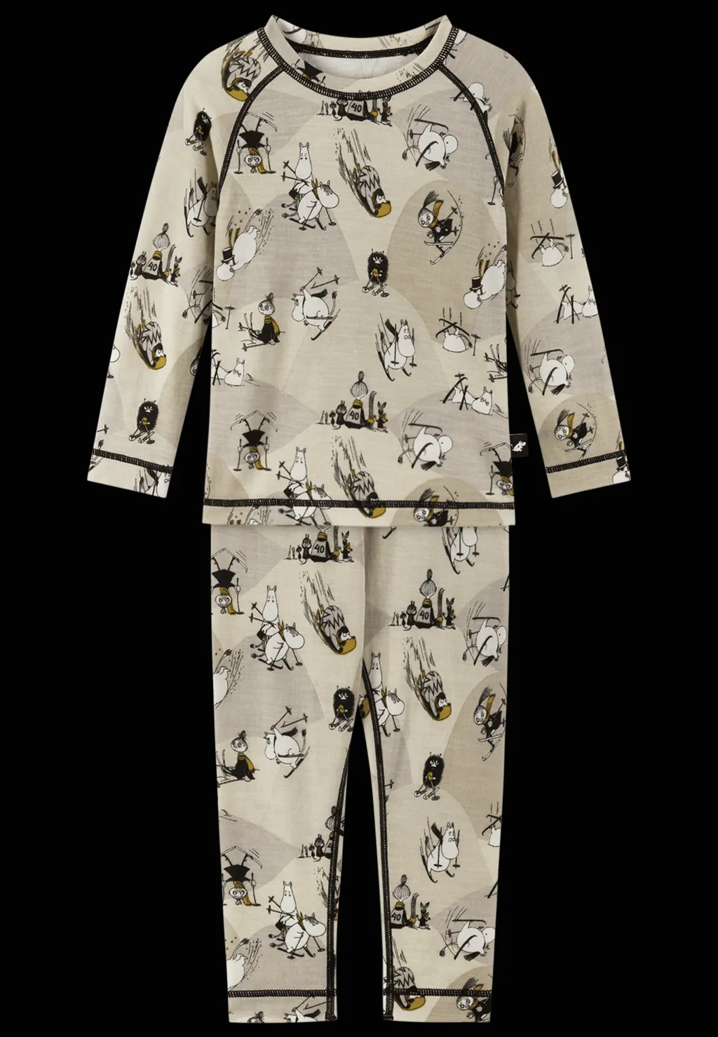 Sale Moomin Trivsam Termisk Uppsättning Sandy Beige Barn Underställ