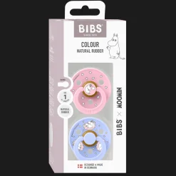 Hot Moomins Dreaming 2-pack Runda Latexnappar Hush Baby Pink Nappar & Napphållare