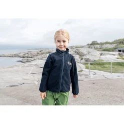 Sale Muskot Kids Fleecejacka Dark Night Blue Barn Fleecekläder