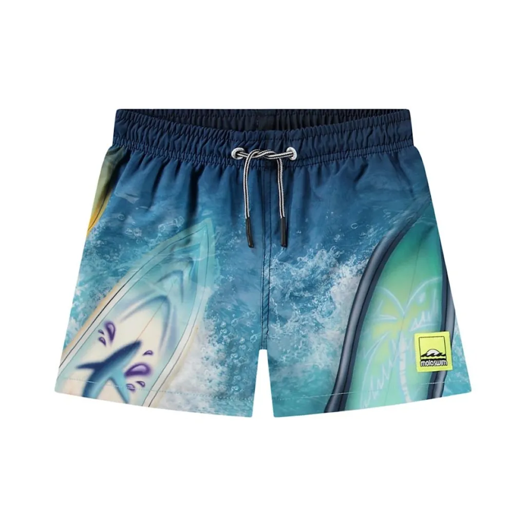 Online Niko Boardshorts Surf Art Blue Chill Barn Uv-Kläder & Badkläder