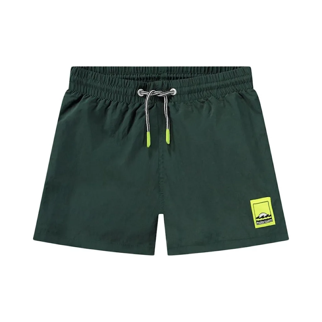 New Niko Solid Board Shorts Wood Green Barn Uv-Kläder & Badkläder