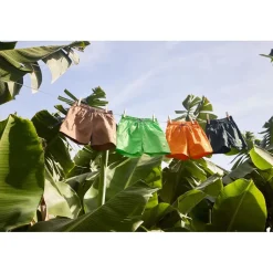 New Niko Solid Board Shorts Wood Green Barn Uv-Kläder & Badkläder