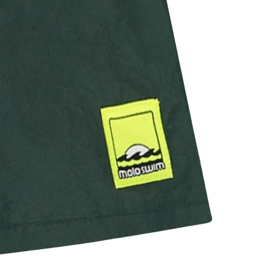 New Niko Solid Board Shorts Wood Green Barn Uv-Kläder & Badkläder