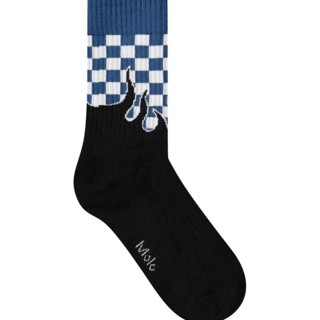 Best Norman 4-pack Socks Blue Flames Barn Underkläder