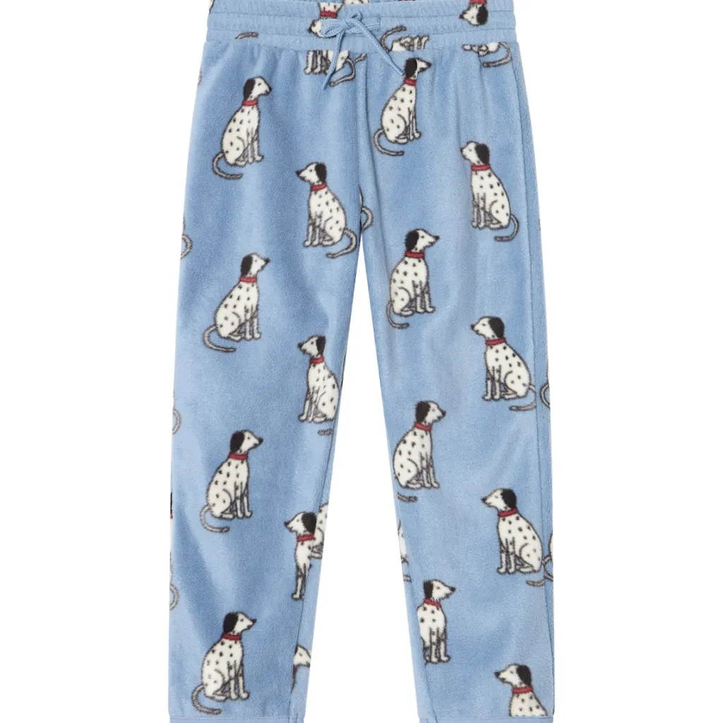 Sale Northpole Fleecebyxor Dove Blue Dalmatian Barn Fleecekläder