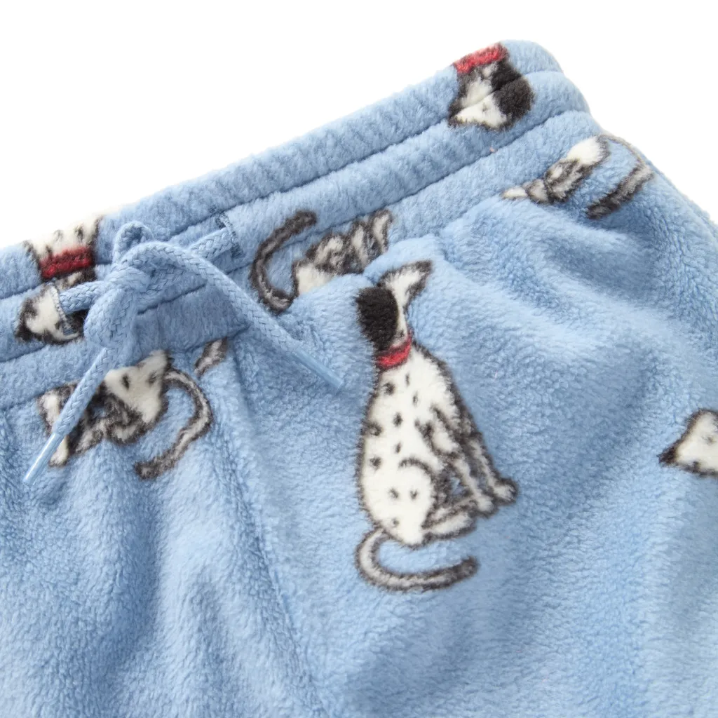 Sale Northpole Fleecebyxor Dove Blue Dalmatian Barn Fleecekläder