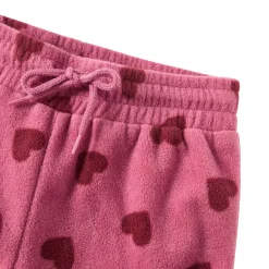 Hot Northpole Fleecebyxor Mauve Hearts Barn Fleecekläder