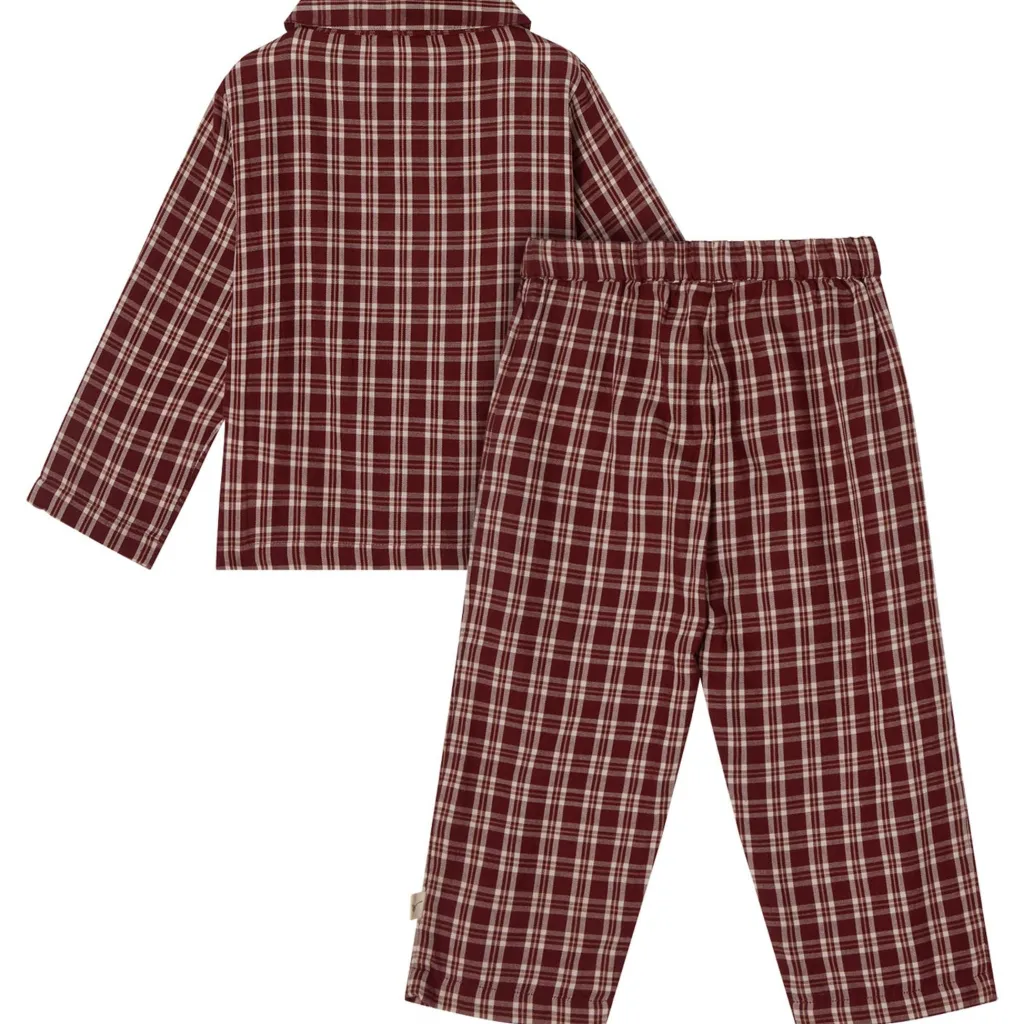 Discount Oskar Pyjamas Christmas Check Barn Sovkläder