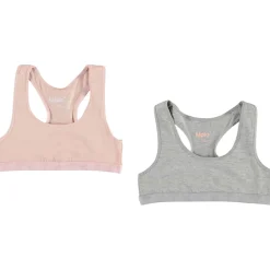 2-Pack GOTS Jade Bh-Toppar Grå melange Barn Underkläder