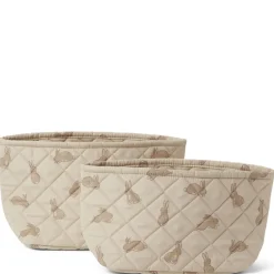 Hot 2-pack Mönstrade Quiltade Förvaringskorgar Bunny Förvaring