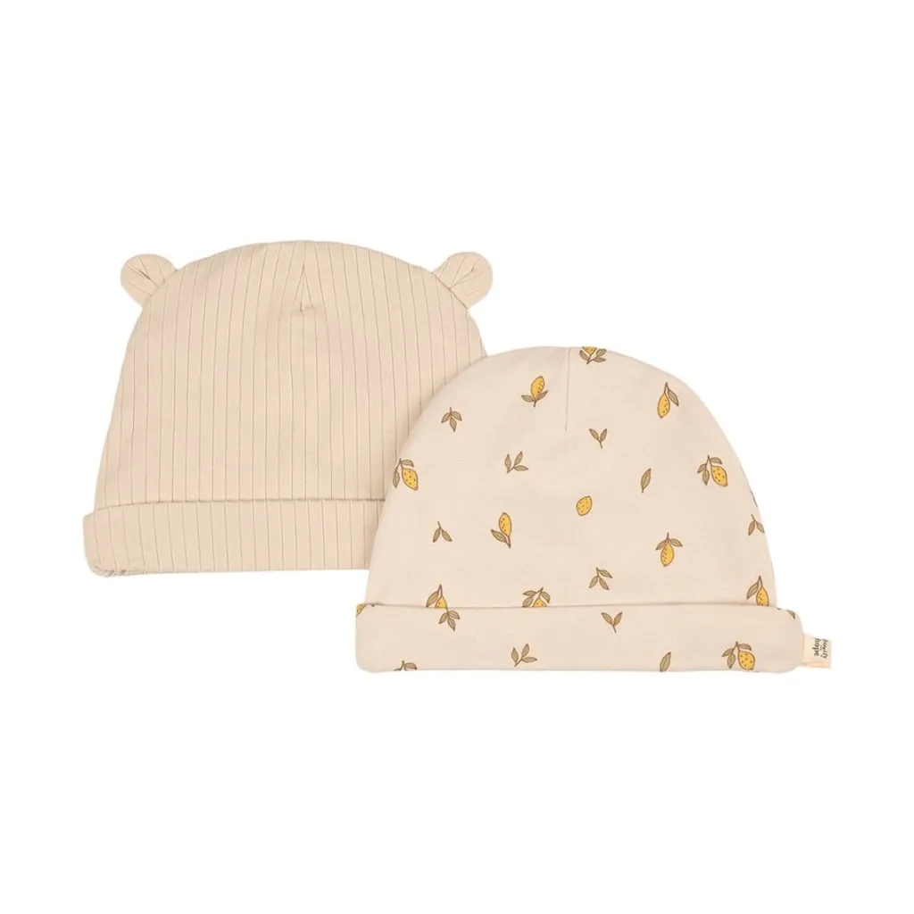 Discount 2-Pack Sigge GOTS Mössor Lemon Barn Accessoarer