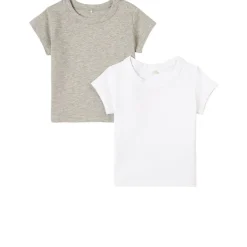 New 2-Pack T-shirtar Grå melange Barn Tröjor & Toppar