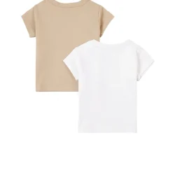 New 2-Pack T-shirtar Sandfärgade Barn Tröjor & Toppar