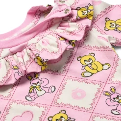 Sale Paula Långärmad Baby Body Med Nallebjörnar Rosa Lace Barn Bodys & Bodysuits