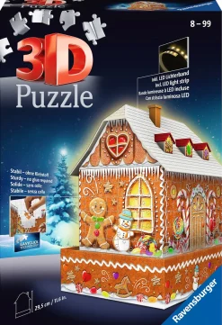 Outlet Pepparkakshus Nattutgåva 3D Pussel Multicolor Spel & Pussel