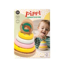 Hot Pippi Stapelleksak Ringar Babyleksaker