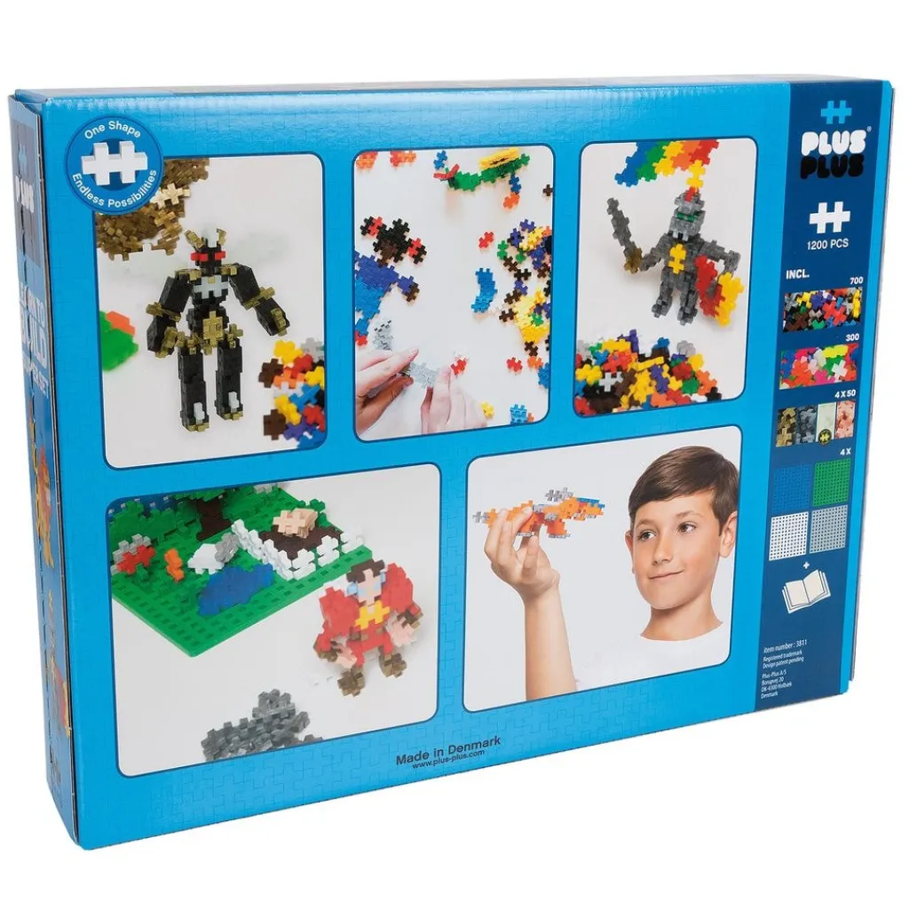 Discount ® Basic Lär Dig Bygga Super Set 1200 Bitar Byggklossar & Lego