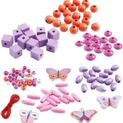 Sale Pärlor Av Trä Butterflies Kreativitet