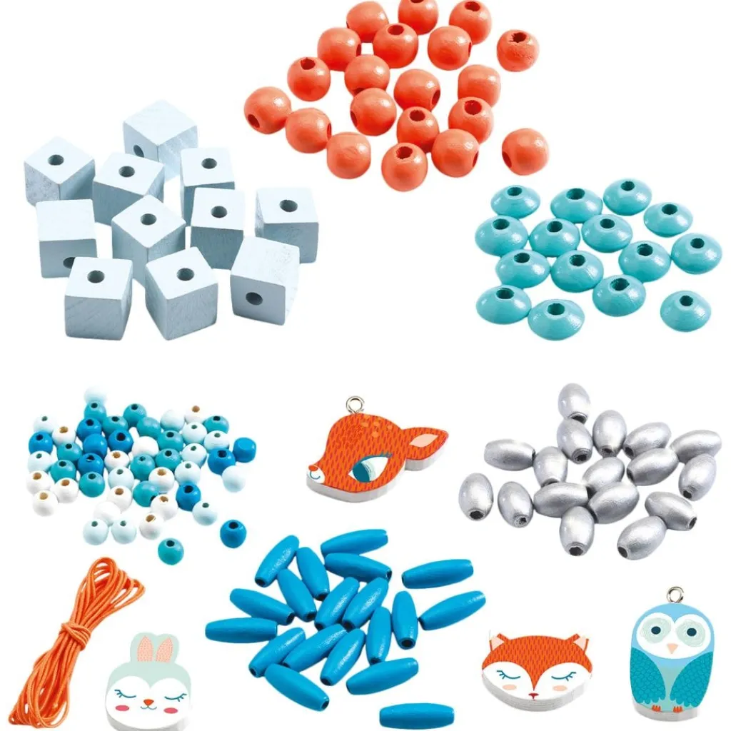 Pärlor Av Trä Small Animals Kreativitet