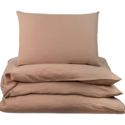 Best Påslakanset Spjälsäng Muslin Brown Bäddtextilier