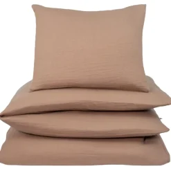 Online Påslakanset Vagn/Vagga Muslin Brown Bäddtextilier
