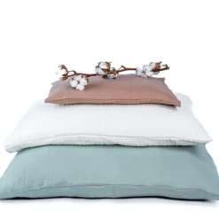 New Påslakanset Vagn/Vagga Muslin Frosty Green Bäddtextilier