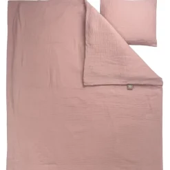 Hot Påslakanset Vagn/Vagga Muslin Dusty Rose Bäddtextilier