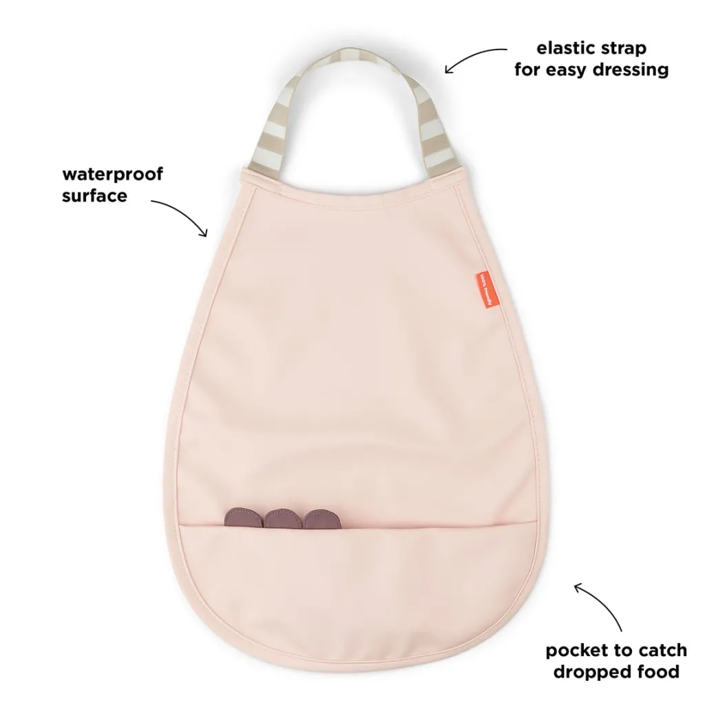 Clearance Pull-Over Bib Croco Powder Nappflaskor & Hakklappar