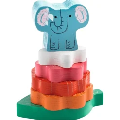 Outlet Puzz & Stack Happy 2-i-1 Avlastningspussel Och Stapelbar Leksak Spel & Pussel