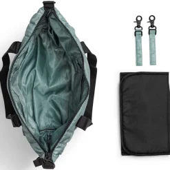Best Quiltad Skötväska Pebble Green Baby Sköta
