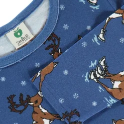 Outlet Raindeer Långärmad T-Shirt Federal Blue Barn Tröjor & Toppar