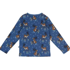 Outlet Raindeer Långärmad T-Shirt Federal Blue Barn Tröjor & Toppar