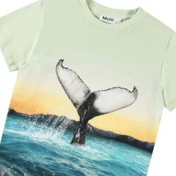 New Rame Short Sleeve T-Shirt Whale Tail Barn Tröjor & Toppar