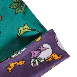 Clearance Reversible beanie with badger, fox and Fall leaves Loganberry Barn Accessoarer