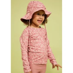 Sale Rhodes Mönstrat UV-set Desert Pink Flower Barn Uv-Kläder & Badkläder