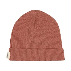 Outlet Ribbstickad Ullmössa Burnt Pink Barn Accessoarer