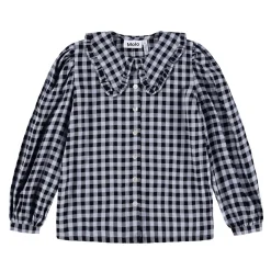 Robbin Långärmad Skjorta Moon Gingham Barn Tröjor & Toppar