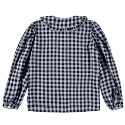 Robbin Långärmad Skjorta Moon Gingham Barn Tröjor & Toppar