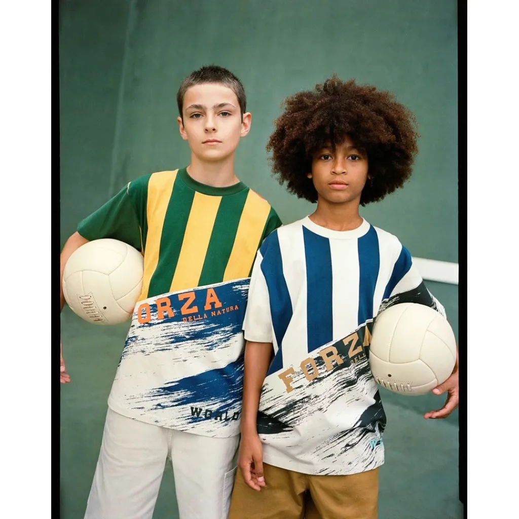 New Rodney Short Sleeve T-Shirt Mash Up Barn Tröjor & Toppar