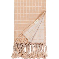 Sale Rutig Filt Dusty Rose Filtar & Lapptäcken