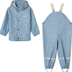 New San Marino Ofodrat Regnställ Dove Blue Dots Regnställ