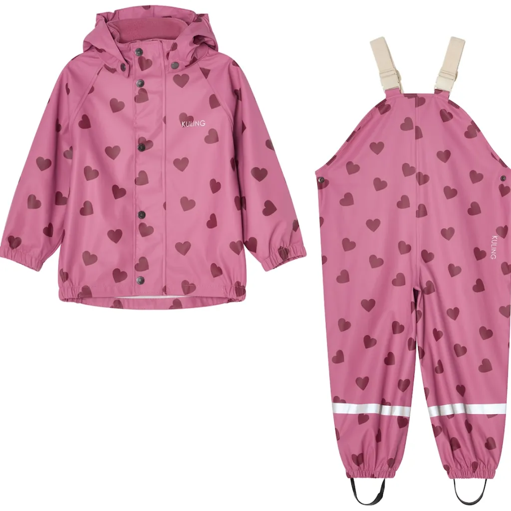 Sale San Marino Ofodrat Regnställ Mauve Hearts Regnställ