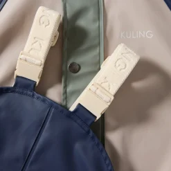 Hot San Marino Ofodrat Regnställ Taupe/navy/light Green Blocking Regnställ