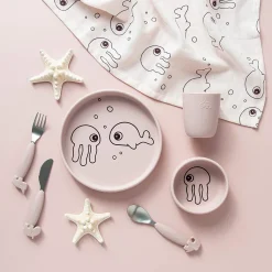Discount Sea Friends Middagsset I Silikon Powder Äta & Dricka