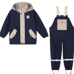 Skagen Andningsbart Regnställ Navy/taupe Blocking Regnställ