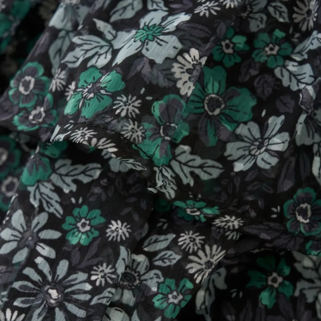 Discount Skirt Flower Dobby Pine Green Dobby Flower Kort Kjol Pine Green Barn Klänningar & Kjolar