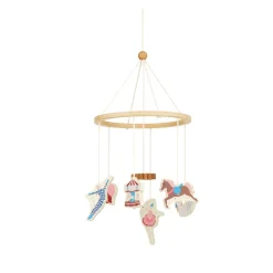 Clearance Sängmobil I Trä Carousel Baby Sova