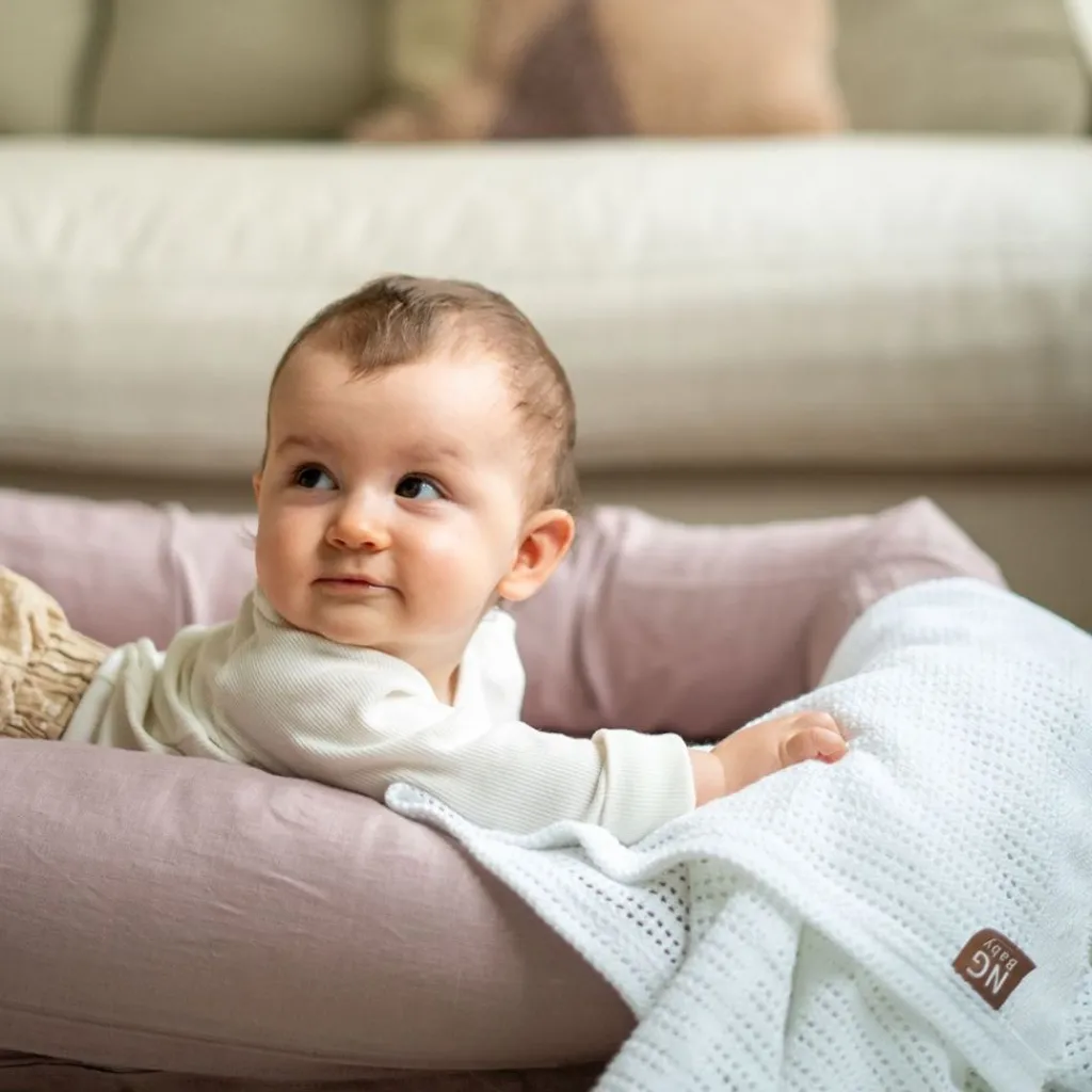 Online Sovpöl Mood Dusty Pink Babynest & Babyliftar